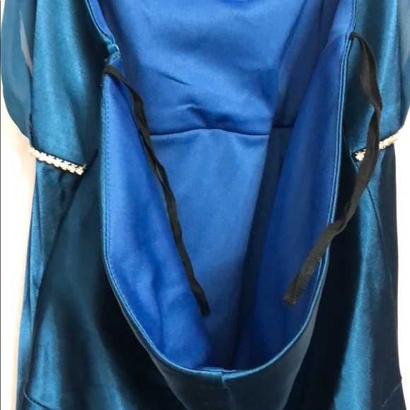 dark turquoise elegant dress - Picture 6 of 6